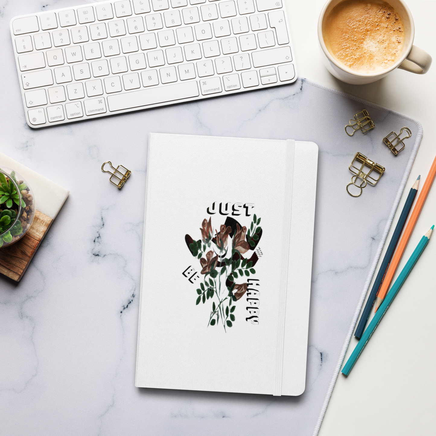 Hardcover bound notebook