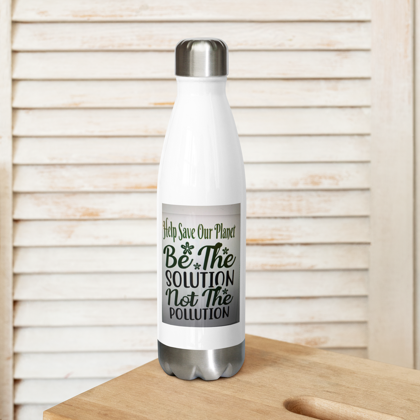 Stainless steel water bottle