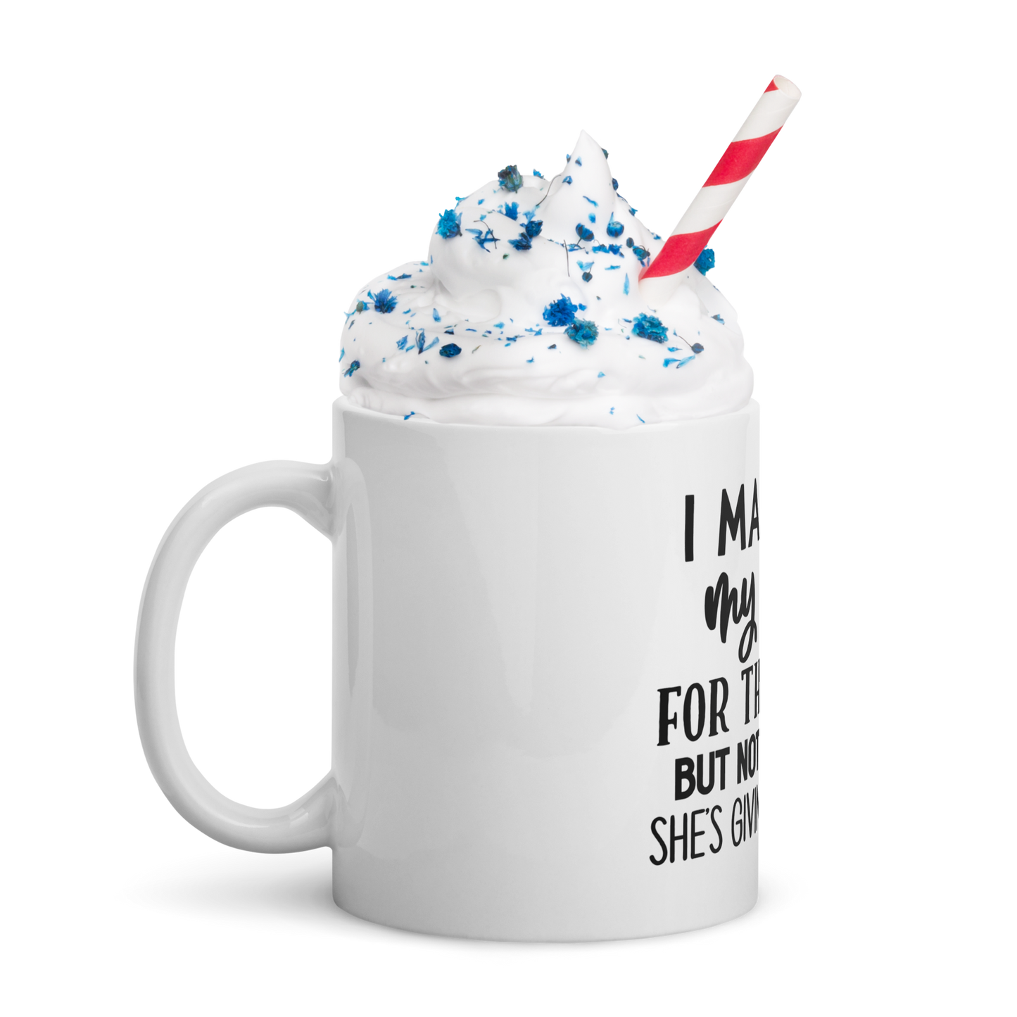 White glossy mug