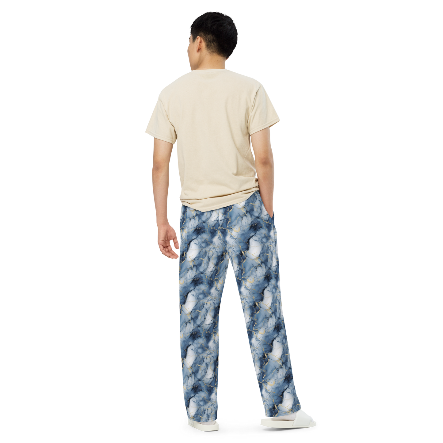 All-over print unisex wide-leg pants