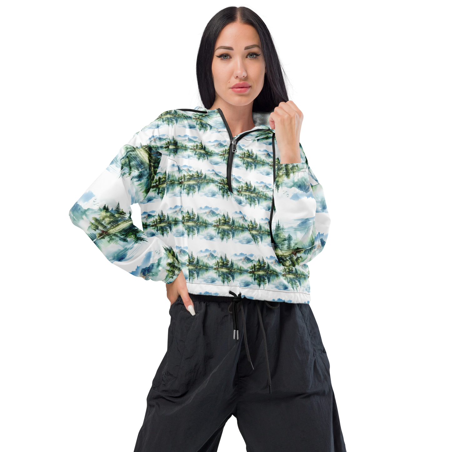 Women’s cropped windbreaker