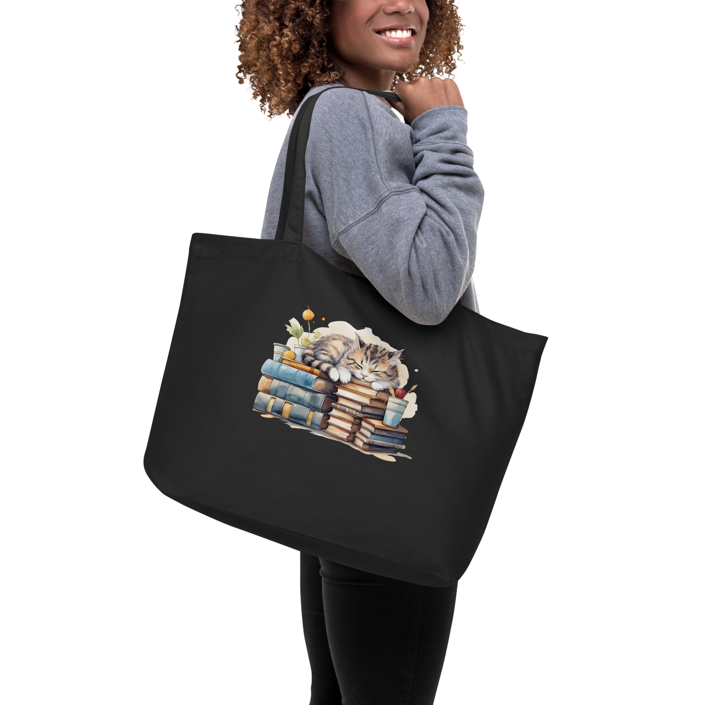 Large organic tote bag