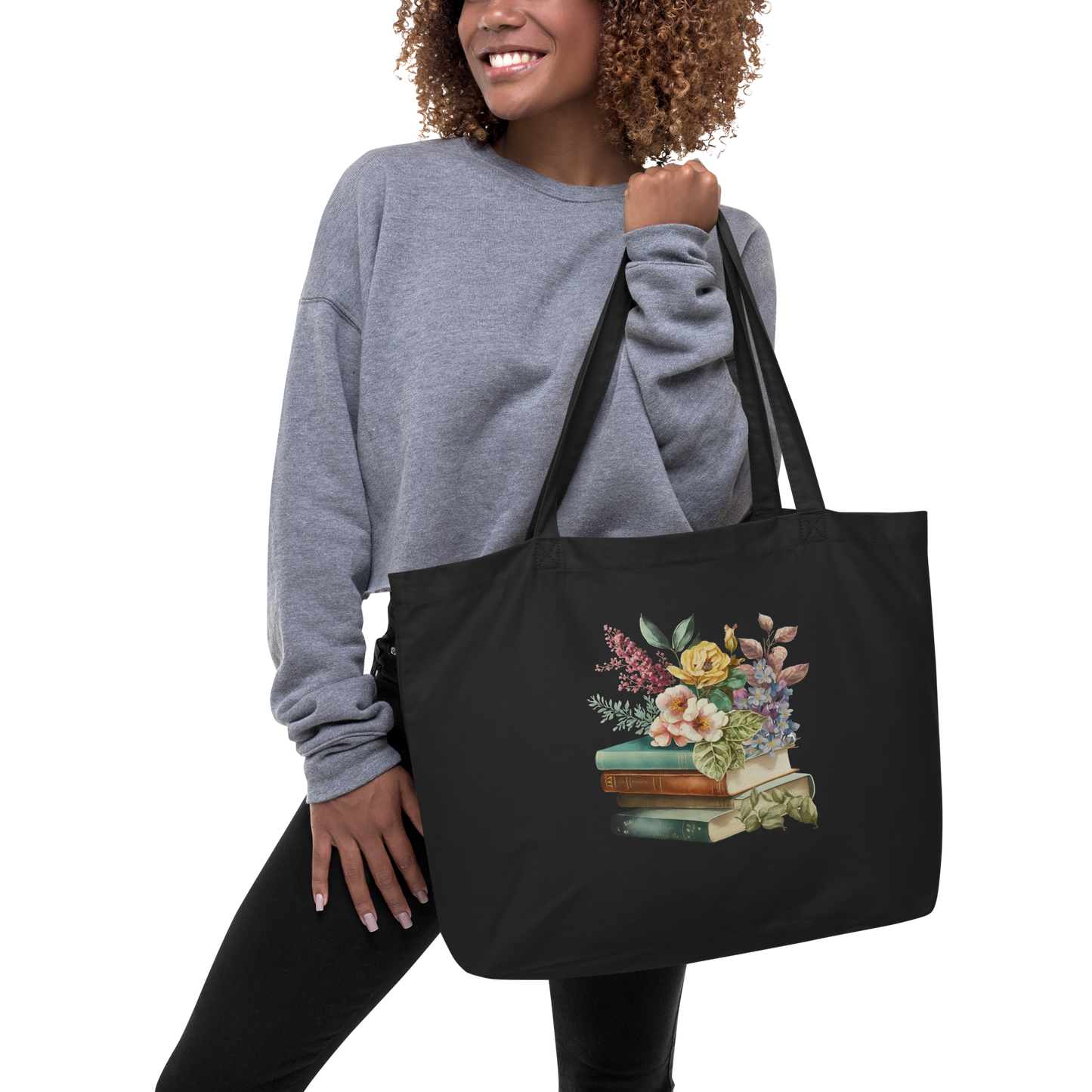 Large organic tote bag