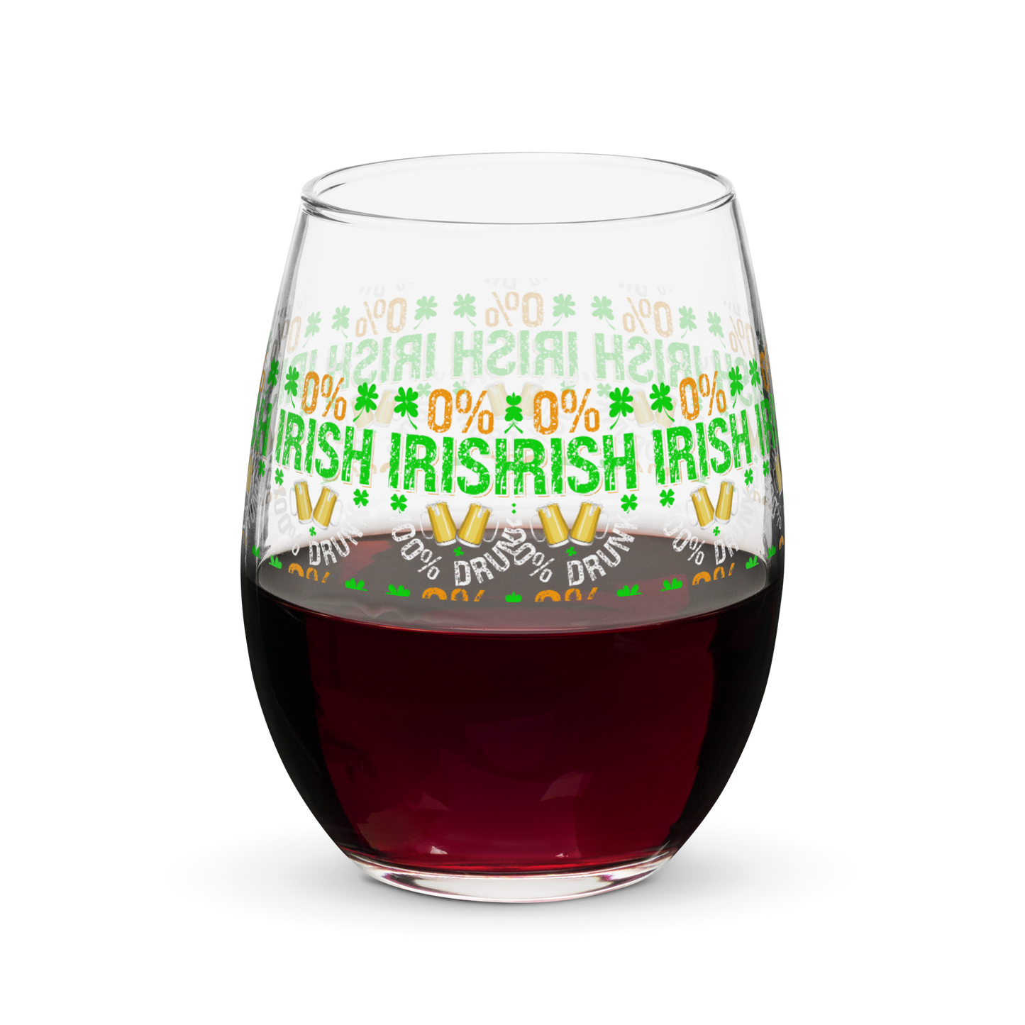 Stemless wine glass