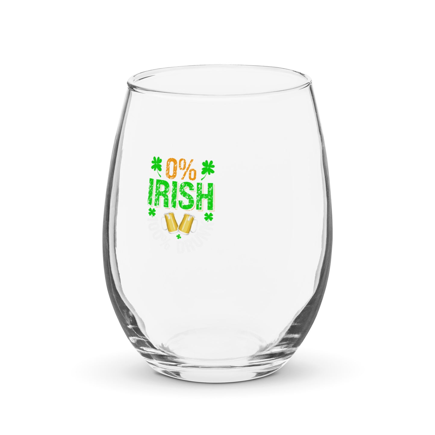 Stemless wine glass