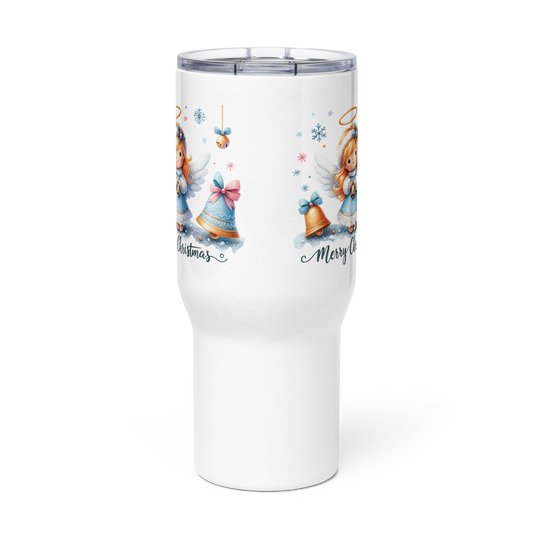 Travel mug with a handle