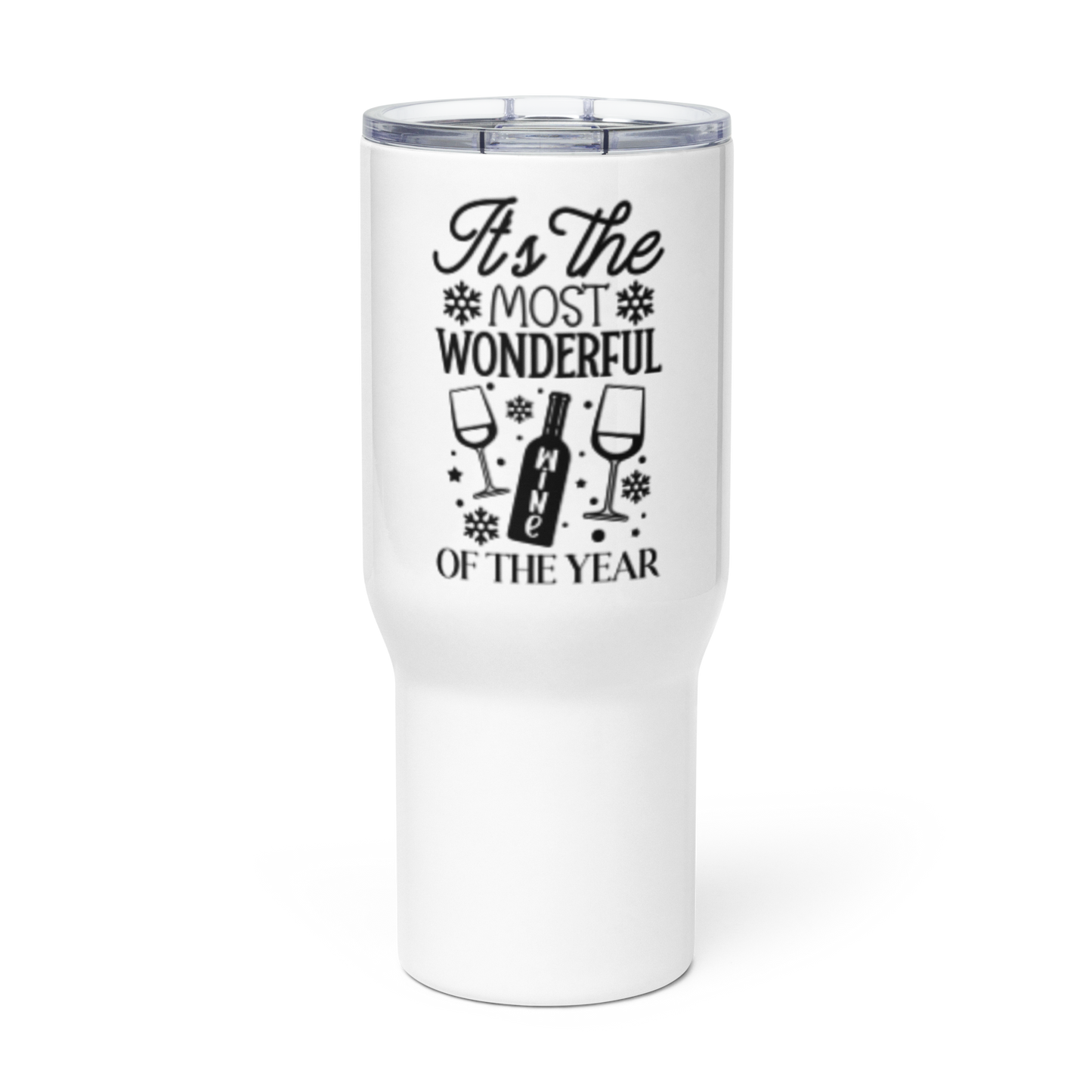 Travel mug with a handle