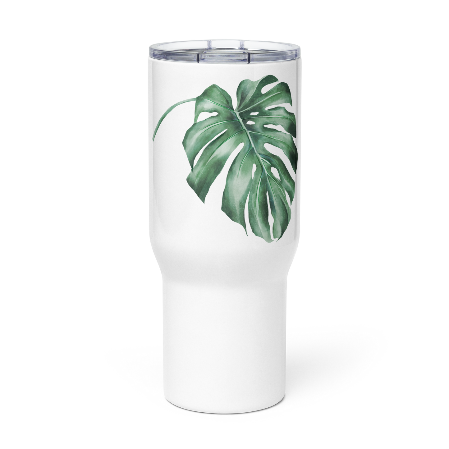 Travel mug with a handle