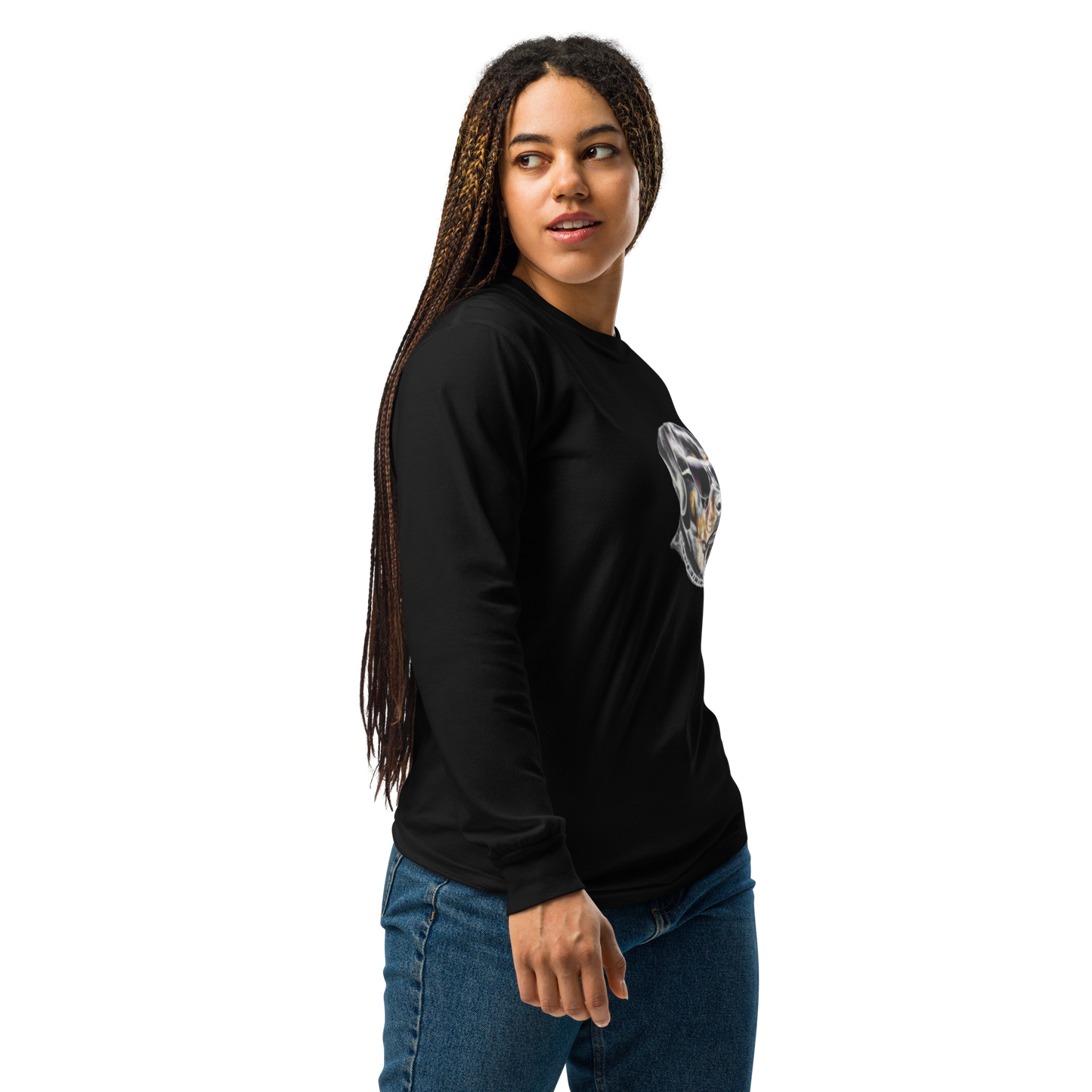 Garment-dyed heavyweight long-sleeve shirt