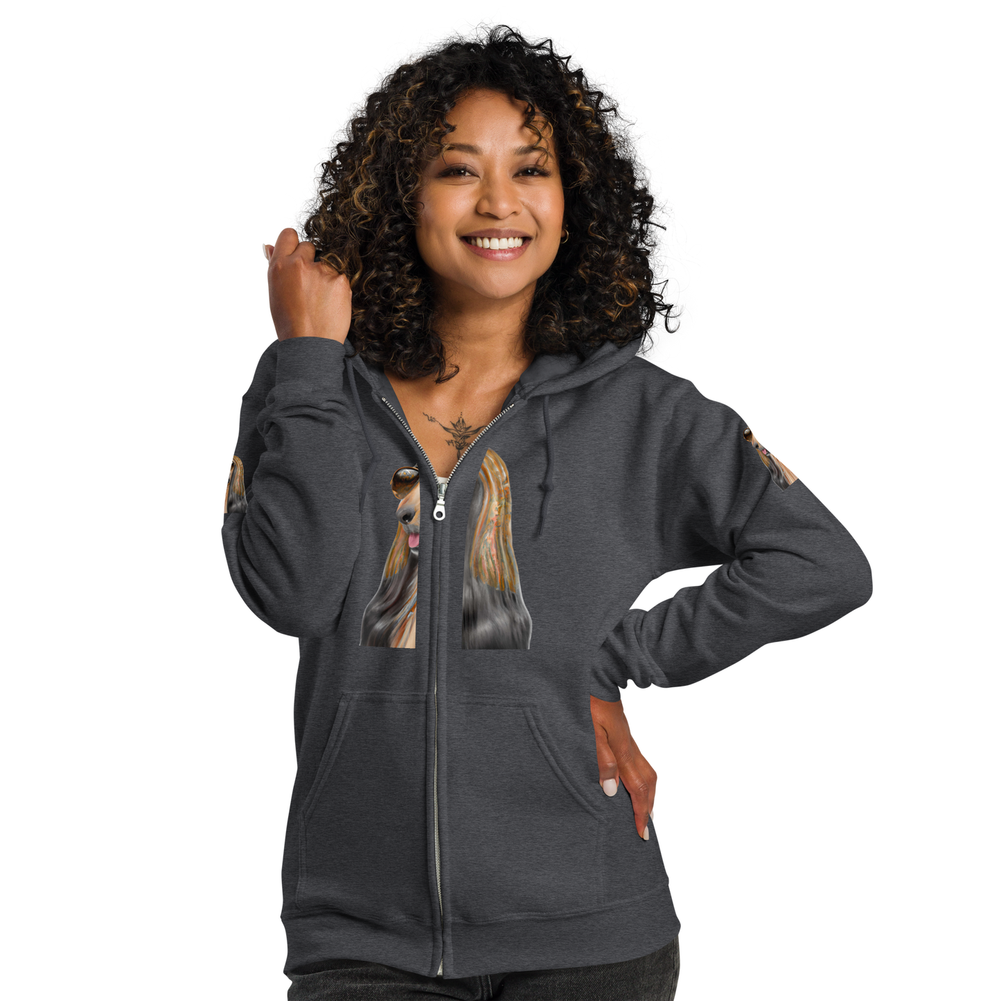 Unisex heavy blend zip hoodie