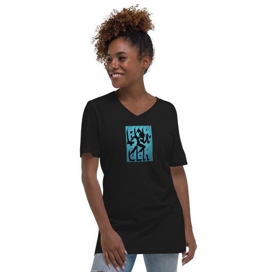 Unisex Short Sleeve V-Neck T-Shirt
