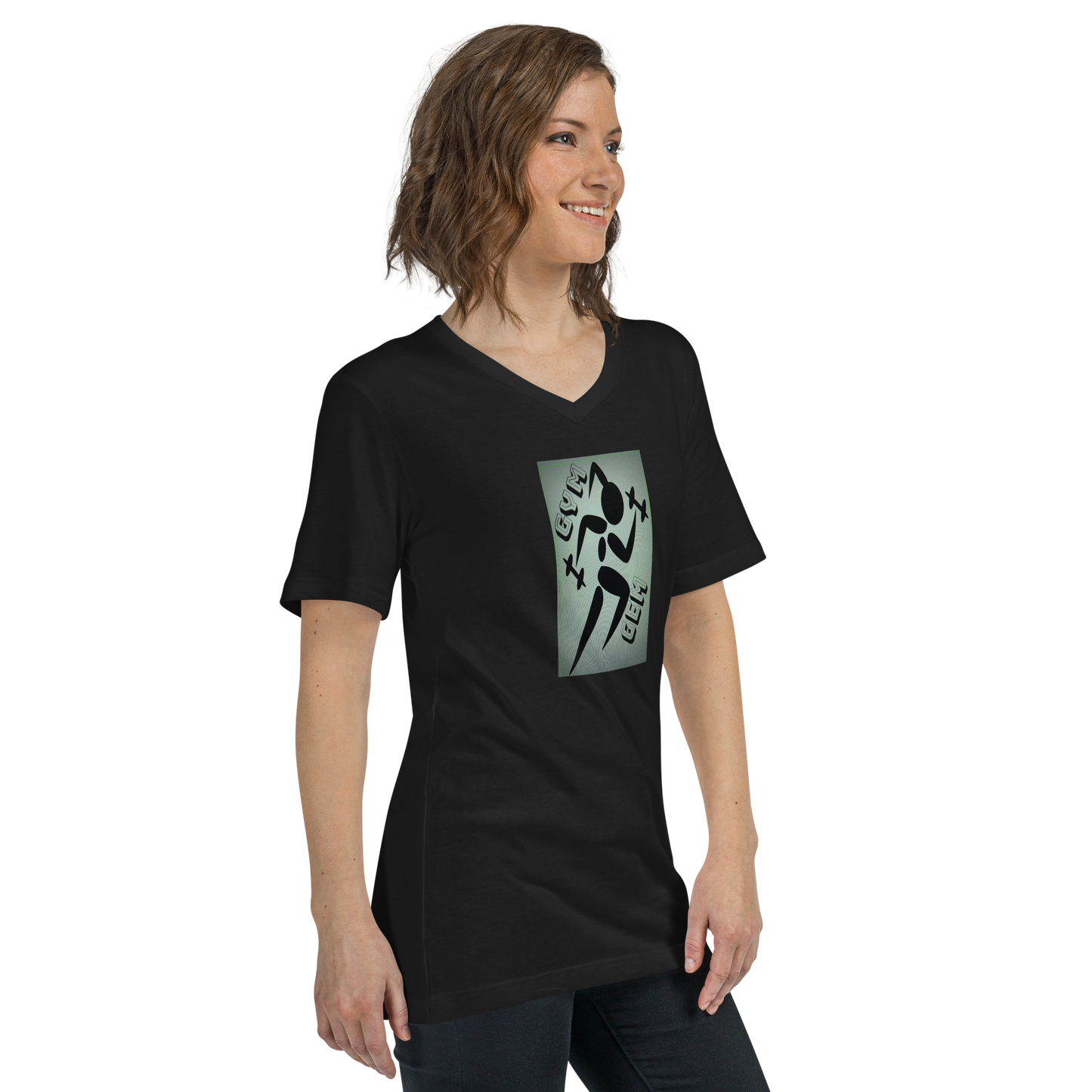 Unisex Short Sleeve V-Neck T-Shirt